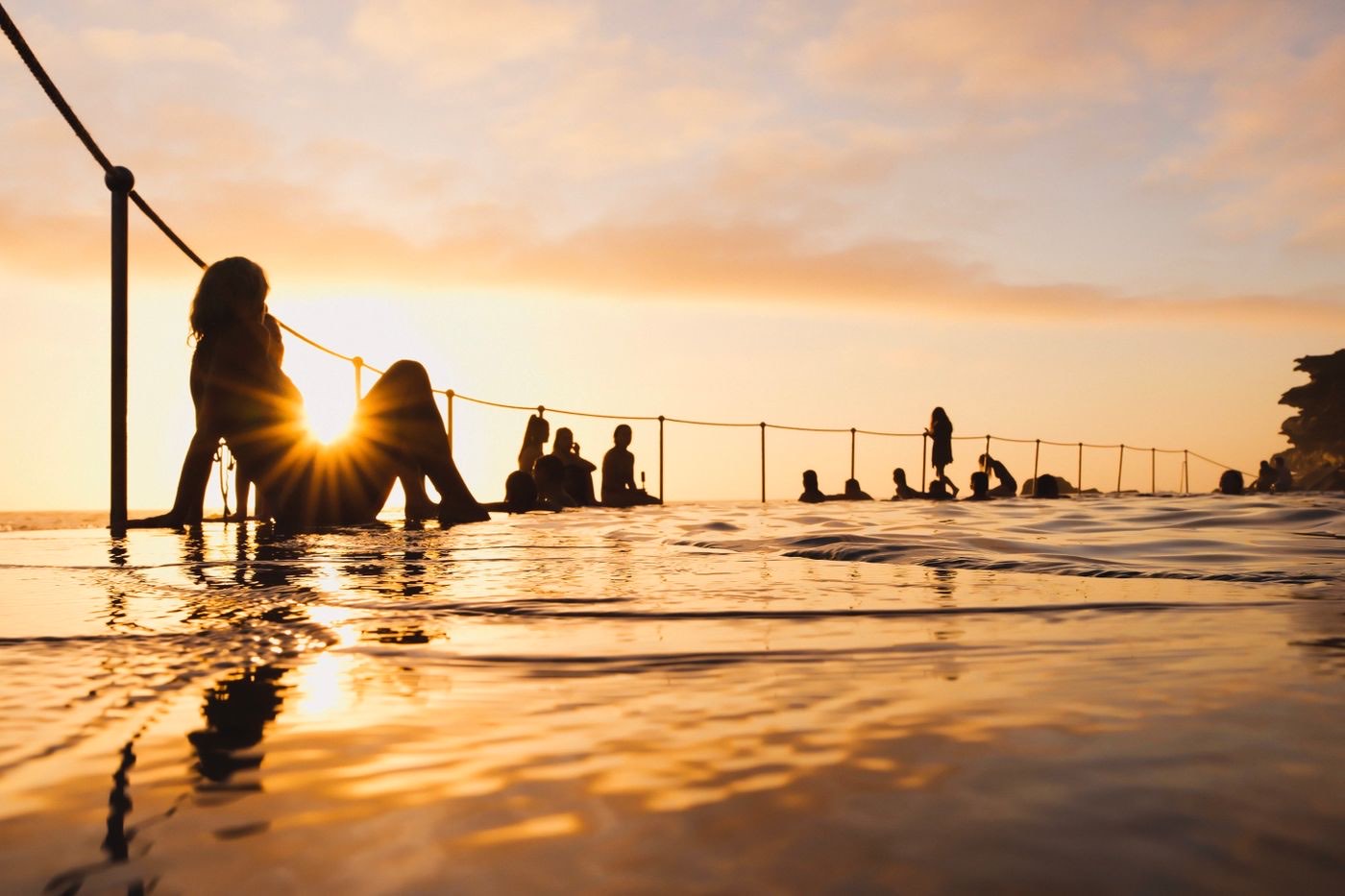 Members at a dawn ocean swim